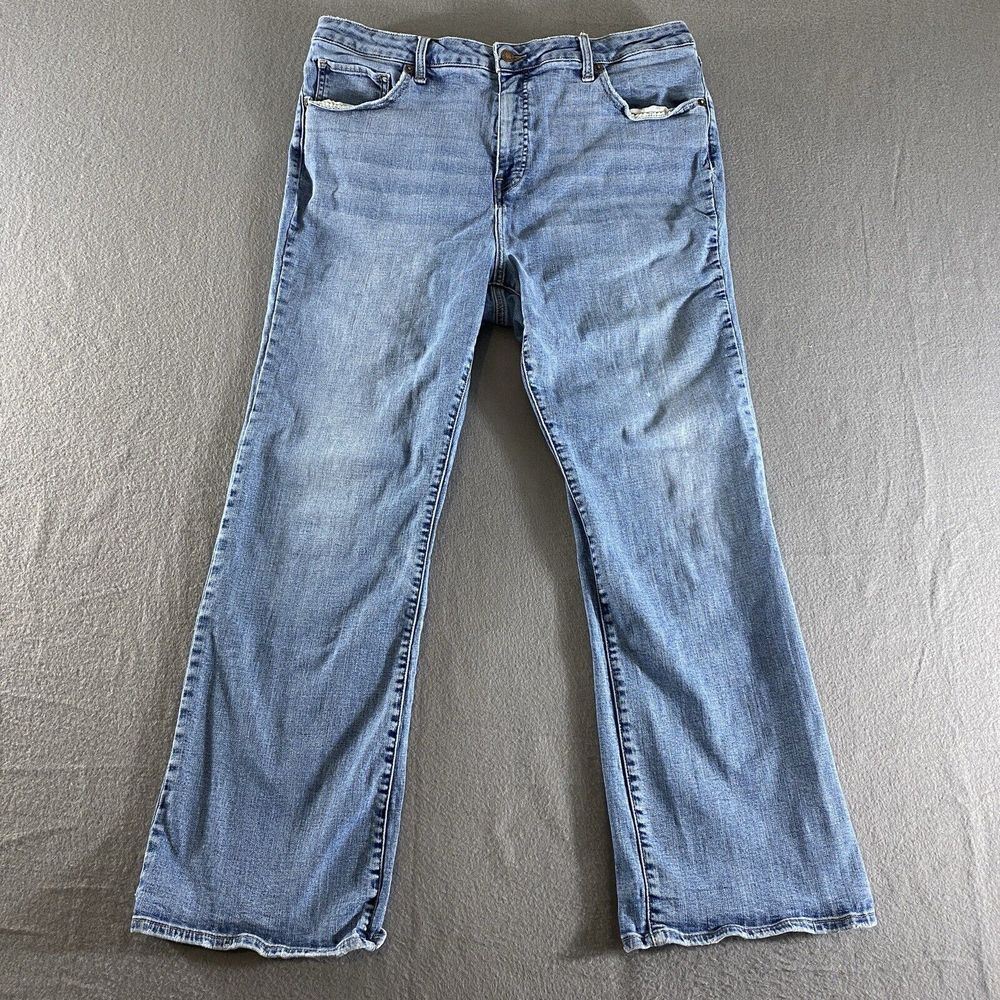 Lucky Brand Jeans Womens 18W Blue Hayden Boot Stretch High Rise Hipster